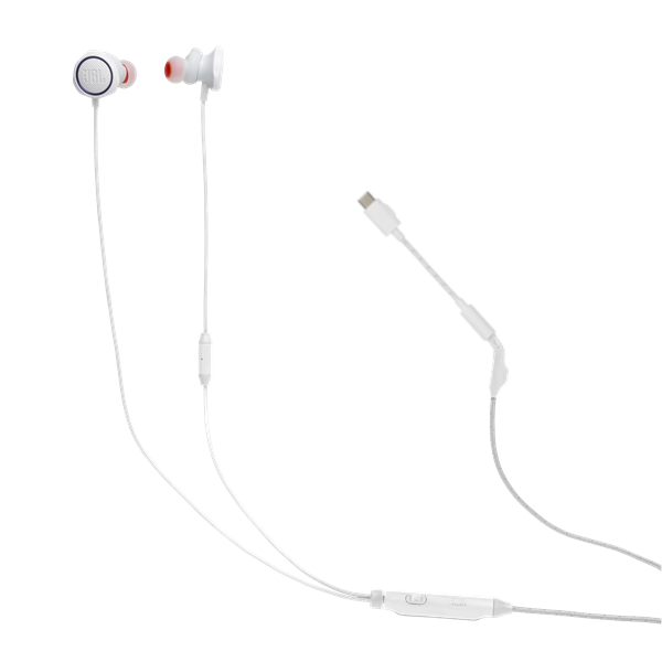 JBL Quantum 50 C vezetékes fehér gamer USB-C fülhallgató