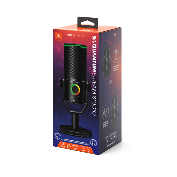 JBL Quantum Stream Studio USB fekete streaming mikrofon