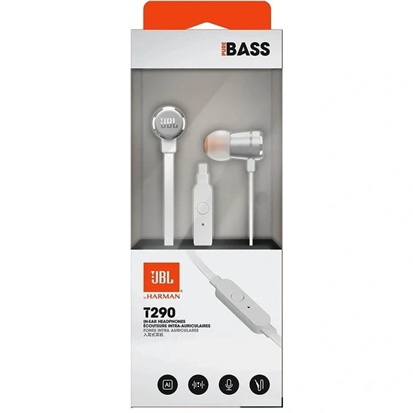 JBL T290SIL ezüst fülhallgató JBL T290SIL ezüst fülhallgató