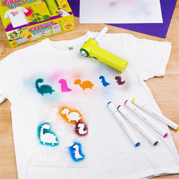 Jolly Airbrush Textile 12 darabos kétvégű színes textilmarker készlet
