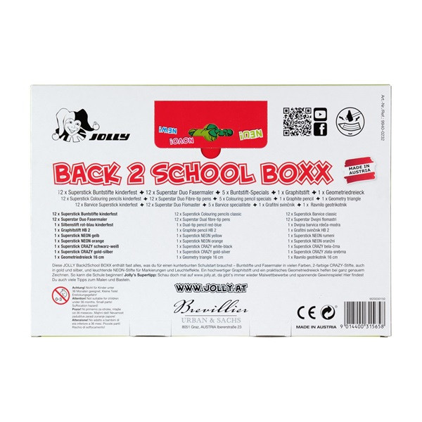 Jolly Back To School All In Boxx 31 darabos iskolakezdő készlet
