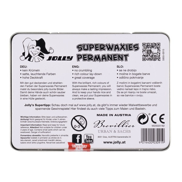 Jolly Superwaxies Classic 10 darabos zsírkréta készlet