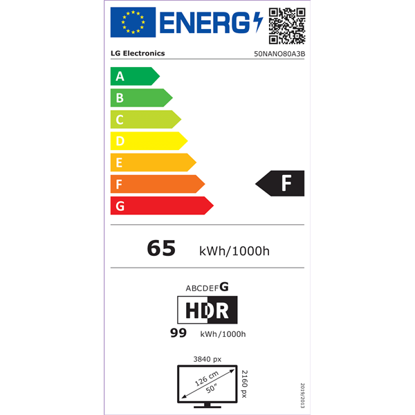 LG 50" 50NANO80A3B 4K UHD NanoCell AI Smart TV