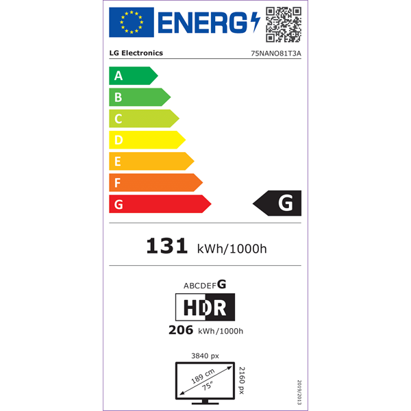 LG 75" 75NANO81T3A 4K UHD HDR NanoCell Smart TV