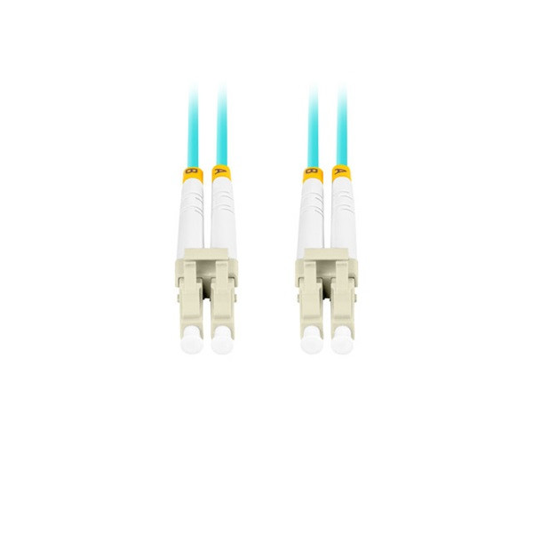 Lanberg FO-LULU-MD31-0050-TQ duplex optikai patch kábel 4xLC/UPC csatlakozóval, 50/125 LSZH OM3, 5m