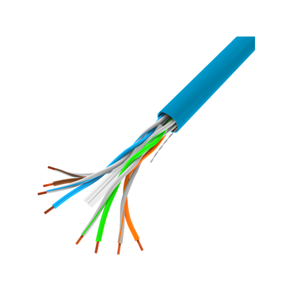 Lanberg LCU6-10CC-0305-B U/UTP CCA 1Gb/s 250 MHz 305m árnyékolatlan réz bevonatú alumínium kék fali kábel