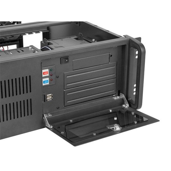 Lanberg SC01-4504-10B 19" 4U SZÉL:430 MÉLY:450mm MAG:177 táp nélküli rack szerver ház Lanberg SC01-4504-10B 19" 4U SZÉL:430 MÉLY:450mm MAG:177 táp nélküli rack szerver ház