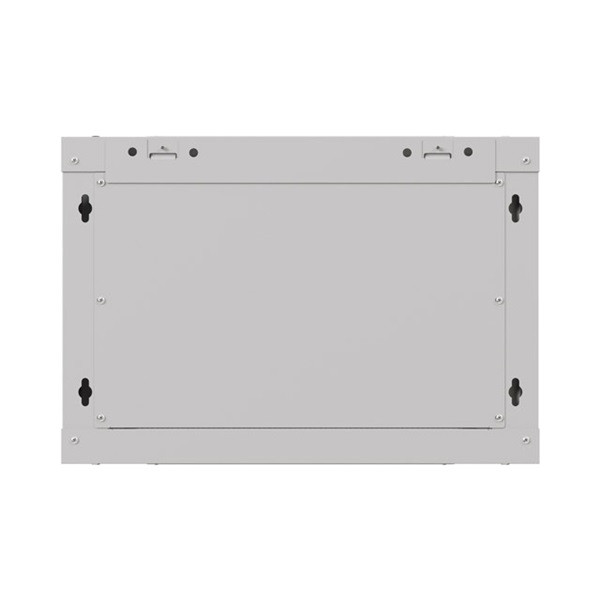 Lanberg WF03-5306-10S 19" 6U SZÉL:540mm MÉLY:350mm MAG:370mm lapraszerelt üvegajtós szürke fali rack szekrény