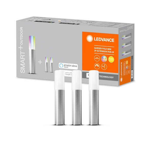 Ledvance Smart+ WiFi Garden 3 Pole mini kieg. 3db-os okos kültéri lámpa, színváltós, okos, vezérlehető lámpatest