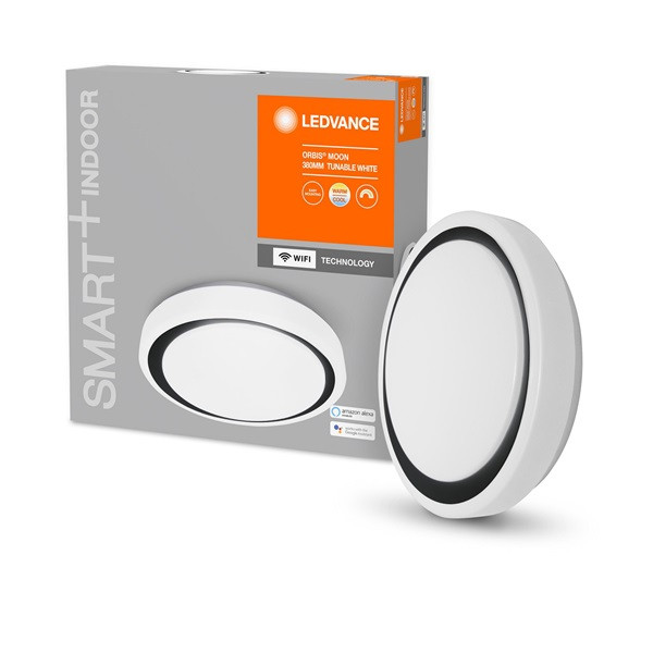 Ledvance Smart+ WiFi menny. okos lámpa Ceiling Moon áll. színhőm. 380mm okos, vezérelhető intelligens lámpatest