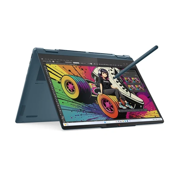 Lenovo Yoga 7 14AKP10 14"WUXGA Touch/AMD Ryzen AI 5 340/16GB/512GB/Int.VGA/FreeDOS/kagylóhéj laptop