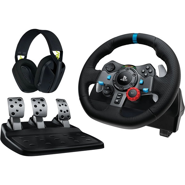 Logitech G29 Driving Force PC/PS4/PS5 kormány + G435 vezeték nélküli fejhallgató csomag