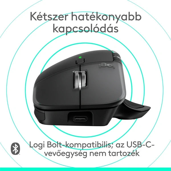 Logitech MX Master 4 for MAC vezeték nélküli fekete egér