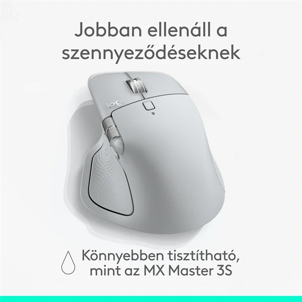 Logitech MX Master 4 for MAC vezeték nélküli halványszürke egér