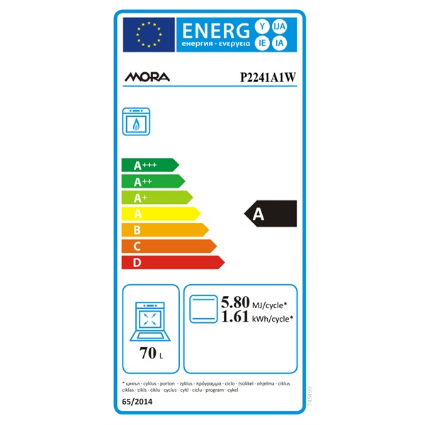 MORA P2241A1W gáztűzhely MORA P2241A1W gáztűzhely