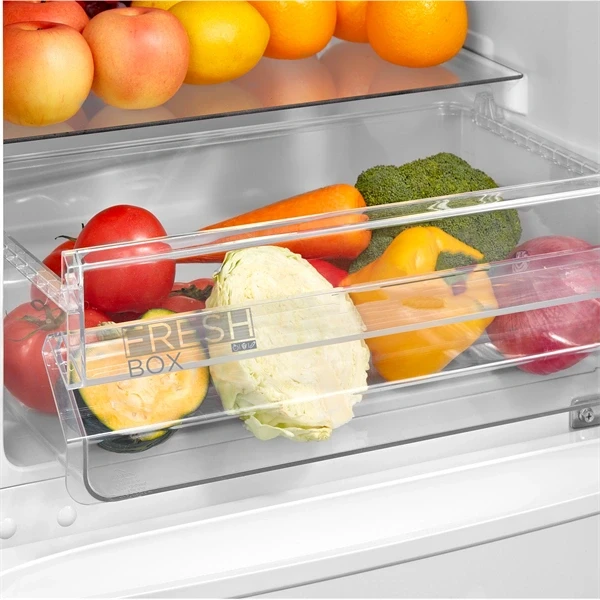 Midea MDRB369FGE01 fehér, alulfagyasztós, Hűtő: 197L, Fagyasztó:65L, No frost hűtőszekrény Midea MDRB369FGE01 fehér, alulfagyasztós, Hűtő: 197L, Fagyasztó:65L, No frost hűtőszekrény