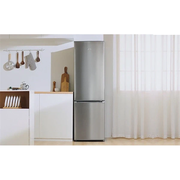 Midea MDRB380FGE02A inox, alulfagyasztós, Hűtő: 199L, Fagyasztó:71L, No frost hűtőszekrény