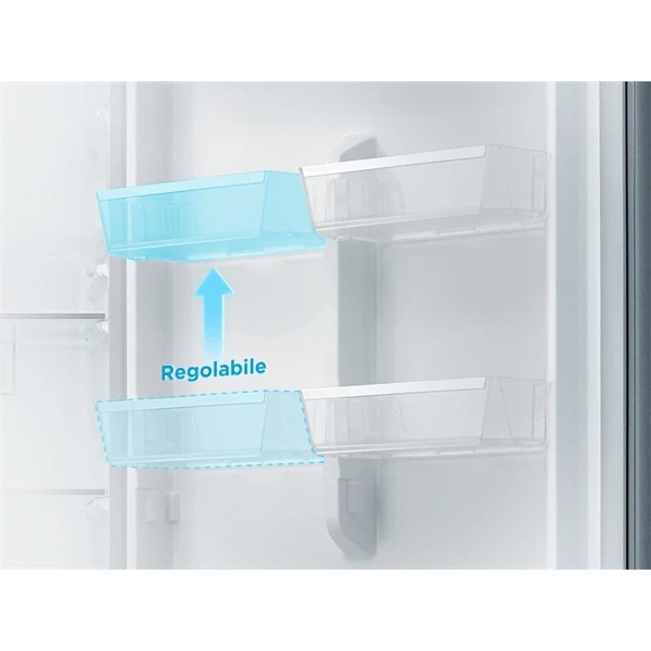 Midea MDRB489FGE02OE inox, alulfagyasztós, Hűtő: 247L, Fagyasztó:83L, No frost hűtőszekrény