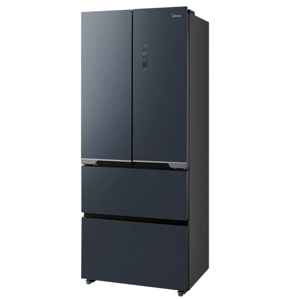 Midea MDRF600BIE70 inox, négyajtós, Hűtő:276L, Fagyasztó:159L, No frost hűtőszekrény