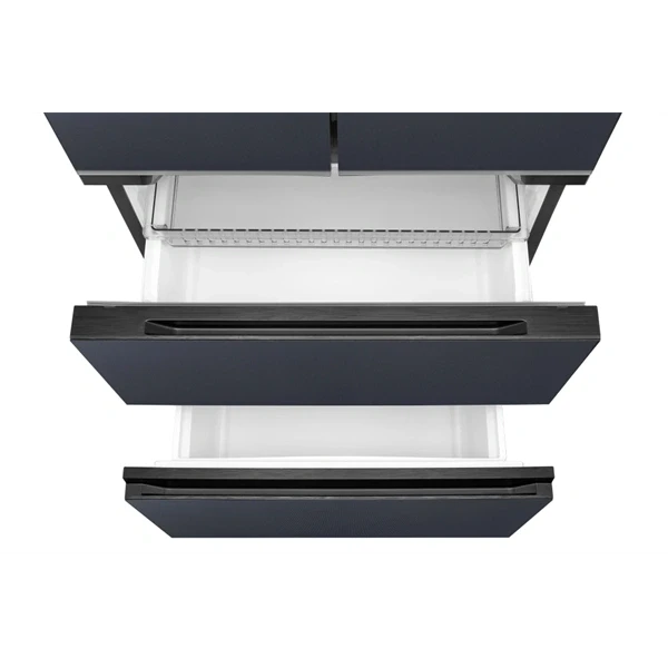 Midea MDRF600BIE70 inox, négyajtós, Hűtő:276L, Fagyasztó:159L, No frost hűtőszekrény