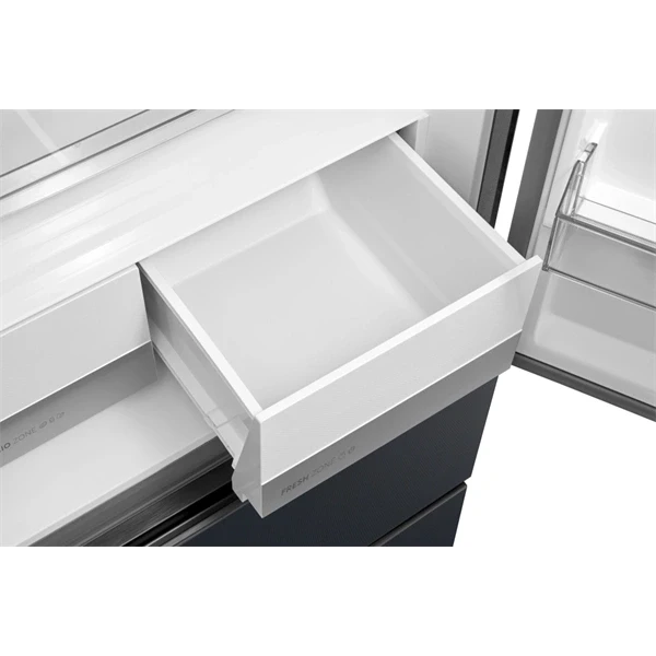 Midea MDRF600BIE70 inox, négyajtós, Hűtő:276L, Fagyasztó:159L, No frost hűtőszekrény