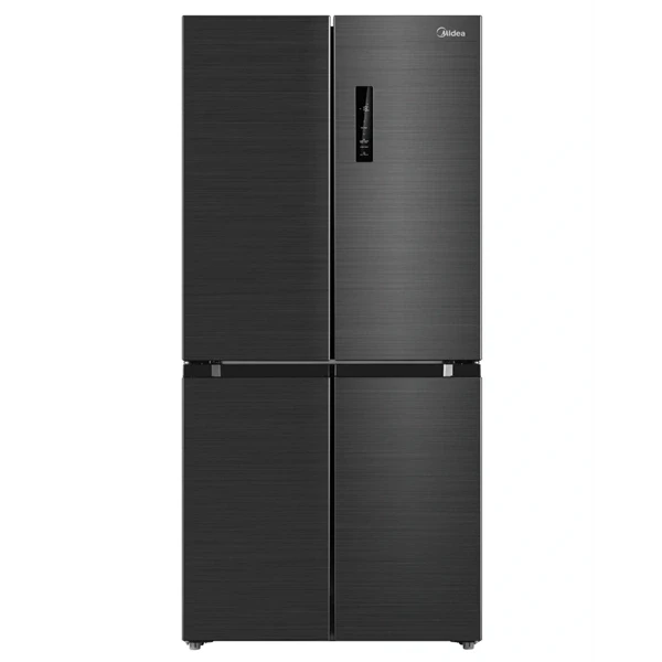 Midea MDRF632FIE45 inox, négyajtós, Hűtő:305L, Fagyasztó:169L, No frost hűtőszekrény