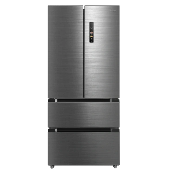 Midea MDRF692FIE46 inox, négyajtós, Hűtő:347L, Fagyasztó:169L, No frost hűtőszekrény