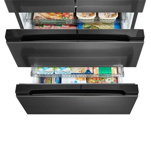 Midea MDRF692FIE46 inox, négyajtós, Hűtő:347L, Fagyasztó:169L, No frost hűtőszekrény