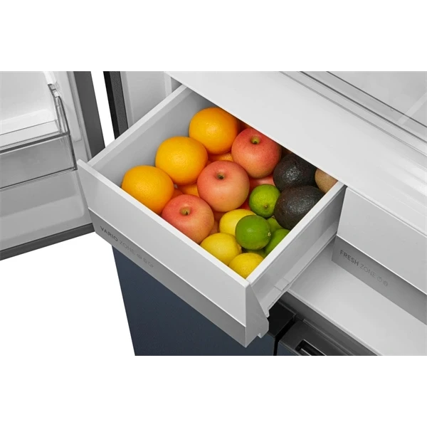 Midea MDRM587BIE70 inox, négyajtós, Hűtő:276L, Fagyasztó:150L, No frost hűtőszekrény