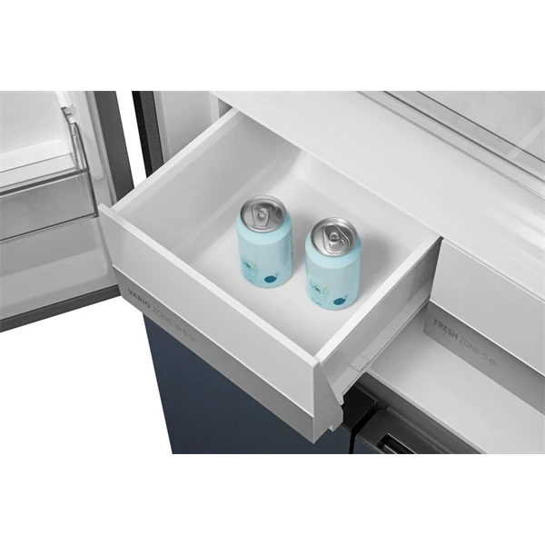 Midea MDRM587BIE70 inox, négyajtós, Hűtő:276L, Fagyasztó:150L, No frost hűtőszekrény