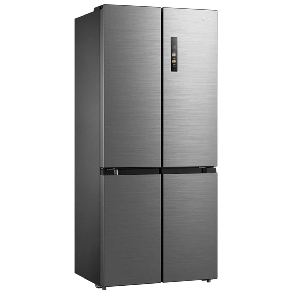 Midea MDRM691FIE46 inox, négyajtós, Hűtő:345L, Fagyasztó:170L, No frost hűtőszekrény