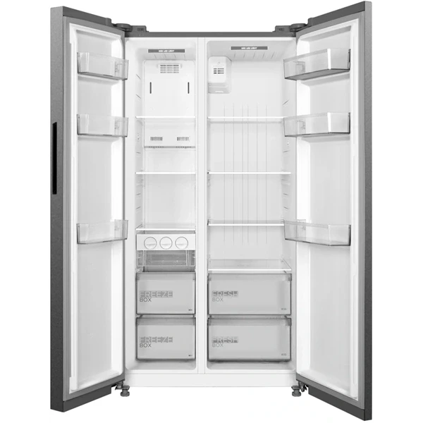 Midea MDRS710FGD46 inox, Side-by-side, Hűtő:349L, Fagyasztó:206L, No frost hűtőszekrény Midea MDRS710FGD46 inox, Side-by-side, Hűtő:349L, Fagyasztó:206L, No frost hűtőszekrény