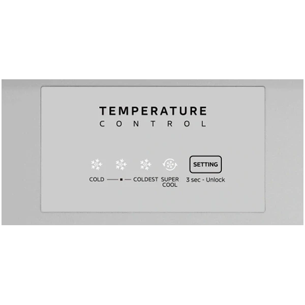 Midea MDRT385MTE46 inox, felülfagyasztós, Hűtő:206L, Fagyasztó:60L, No frost hűtőszekrény