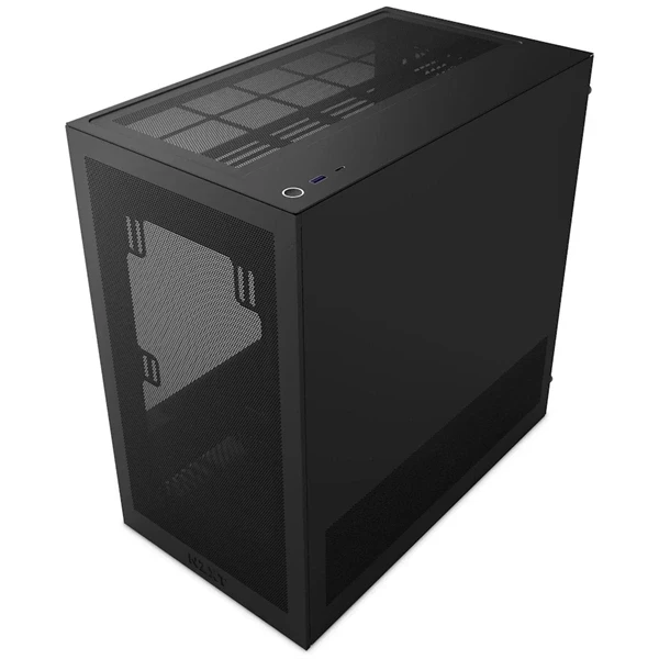 NZXT H3 Flow fekete (táp nélküli) ablakos mATX ház