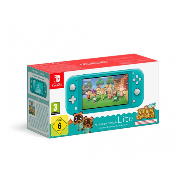 Nintendo Switch Lite türkiz játékkonzol + Animal Crossing: New Horizons játékszoftver Nintendo Switch Lite türkiz játékkonzol + Animal Crossing: New Horizons játékszoftver