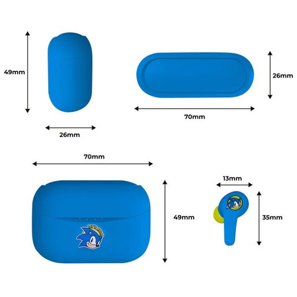 OTL SH0902 SEGA Classic Sonic the Hedgehog True Wireless Bluetooth fülhallgató