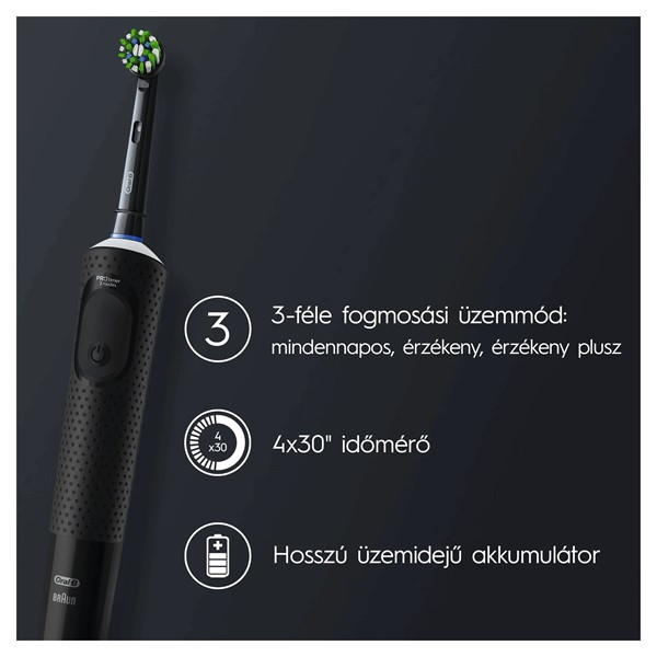 Oral-B D103 Vitality fekete elektromos fogkefe
