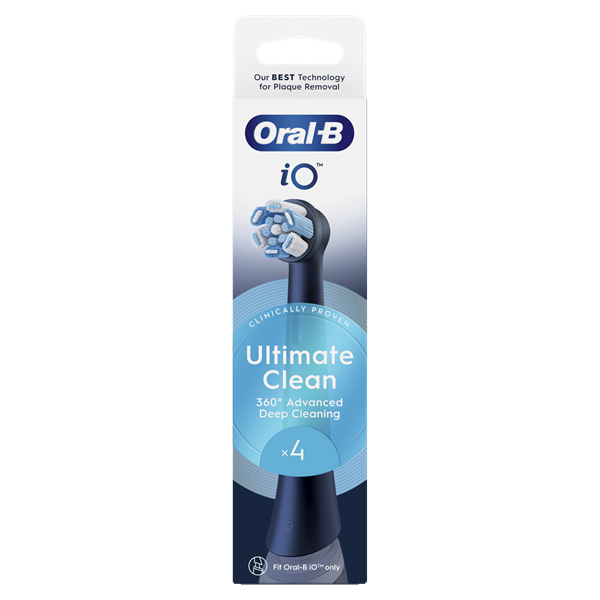 Oral-B iO Ultimate Clean Black 4 db-os fogkefefej szett - új