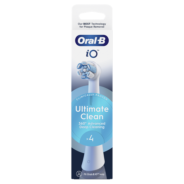 Oral-B iO Ultimate Clean White 4 db-os fogkefefej szett - új