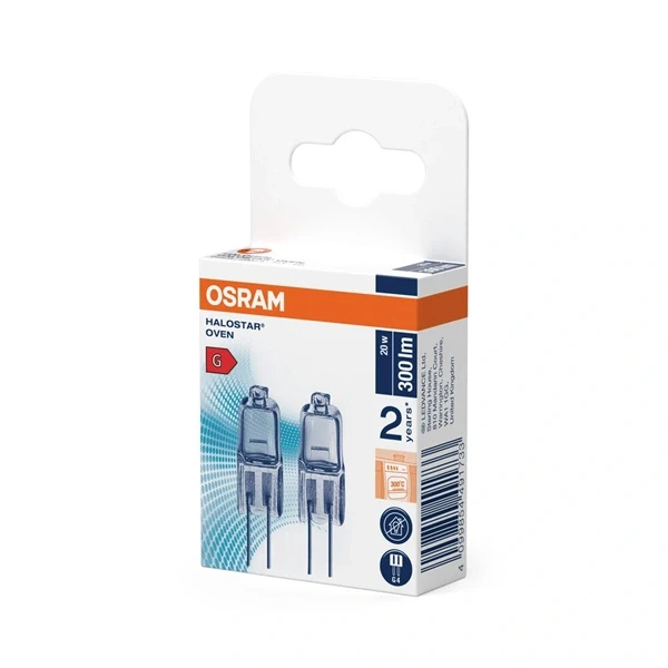 Osram HALOSTAR OVEN 20 W 12 V G4 sütő izzó