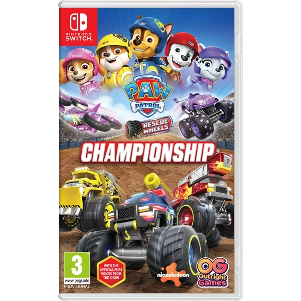PAW Patrol Rescue Wheels: Championship Nintendo Switch játékszoftver