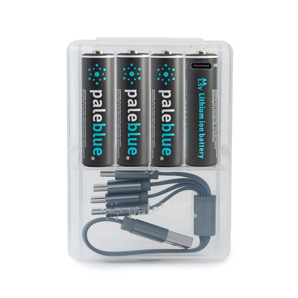 Paleblue PB-AA-C 4xAA 2000mAh USB-C újratölthető ceruza akkumulátor + töltőkábel Paleblue PB-AA-C 4xAA 2000mAh USB-C újratölthető ceruza akkumulátor + töltőkábel