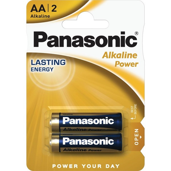 Panasonic LR6APB/2BP 1,5V AA/ceruza tartós alkáli elem 2 db/csomag Panasonic LR6APB/2BP 1,5V AA/ceruza tartós alkáli elem 2 db/csomag