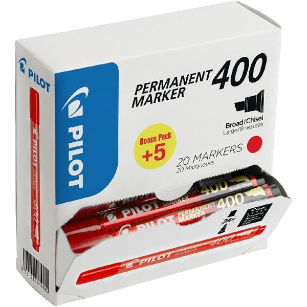 Pilot BT 400 20 db/csomag piros permanent marker Pilot BT 400 20 db/csomag piros permanent marker