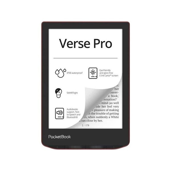PocketBook PB634 Verse Pro 6" piros E-Book olvasó