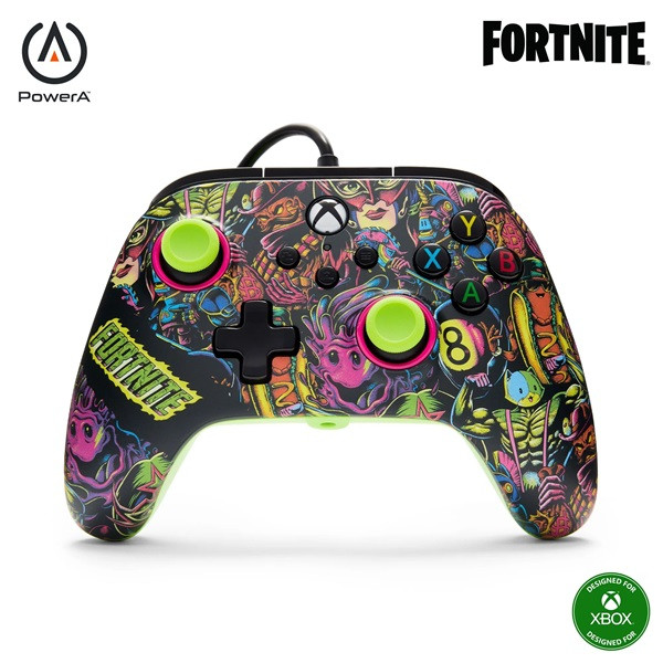 PowerAXBGP0438-01 Advantage Xbox Series X|S/Xbox One/PC vezetékes Fortnite Glow kontroller