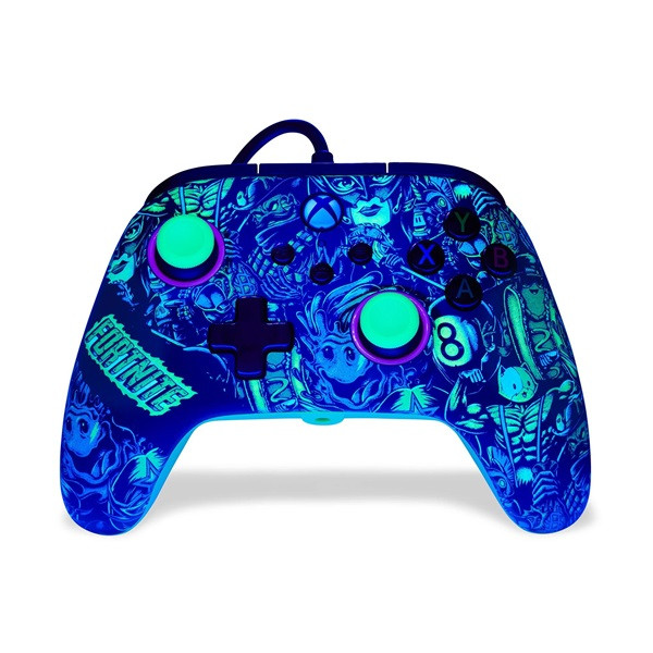PowerAXBGP0438-01 Advantage Xbox Series X|S/Xbox One/PC vezetékes Fortnite Glow kontroller