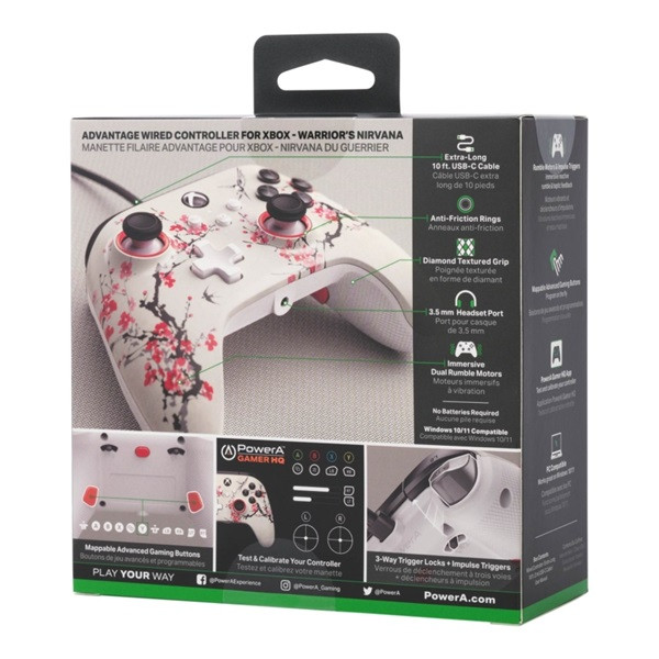 PowerA XBGP0180-01 Advantage Xbox Series X|S Warriors Nirvana vezetékes kontroller