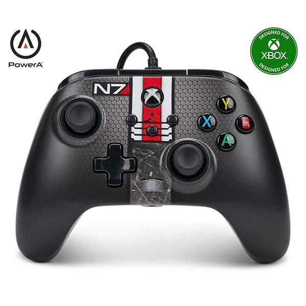 PowerA 1524523-01 Enhanced Xbox Series X|S/Xbox One/PC vezetékes Mass Effect N7 kontroller