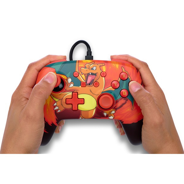 PowerA NSGP0040-02 Enhanced Nintendo Switch vezetékes Pokémon: Charizard Vortex kontroller PowerA NSGP0040-02 Enhanced Nintendo Switch vezetékes Pokémon: Charizard Vortex kontroller